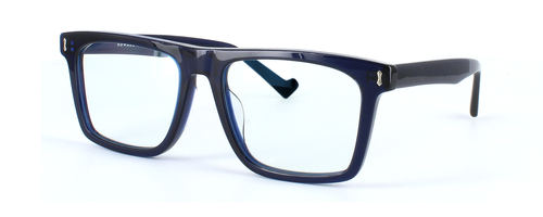 Edward Scotts PS8809 - Dark blue - Gent's bold chunky acetate glasses with rectangular shaped lenses - image view 1