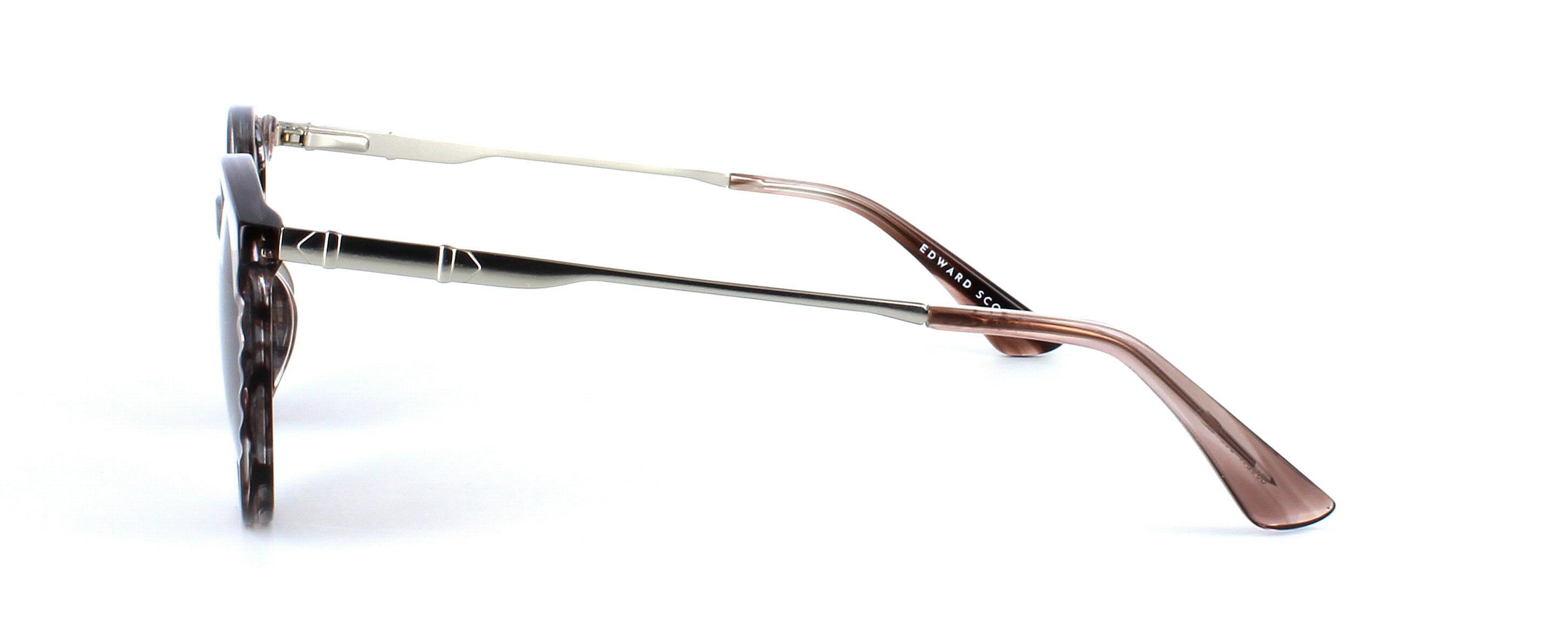 Edward Scotts BJ9211 - Prescription Sunglasses - Brown - Acetate frame with sprung hinge temples - image view 2