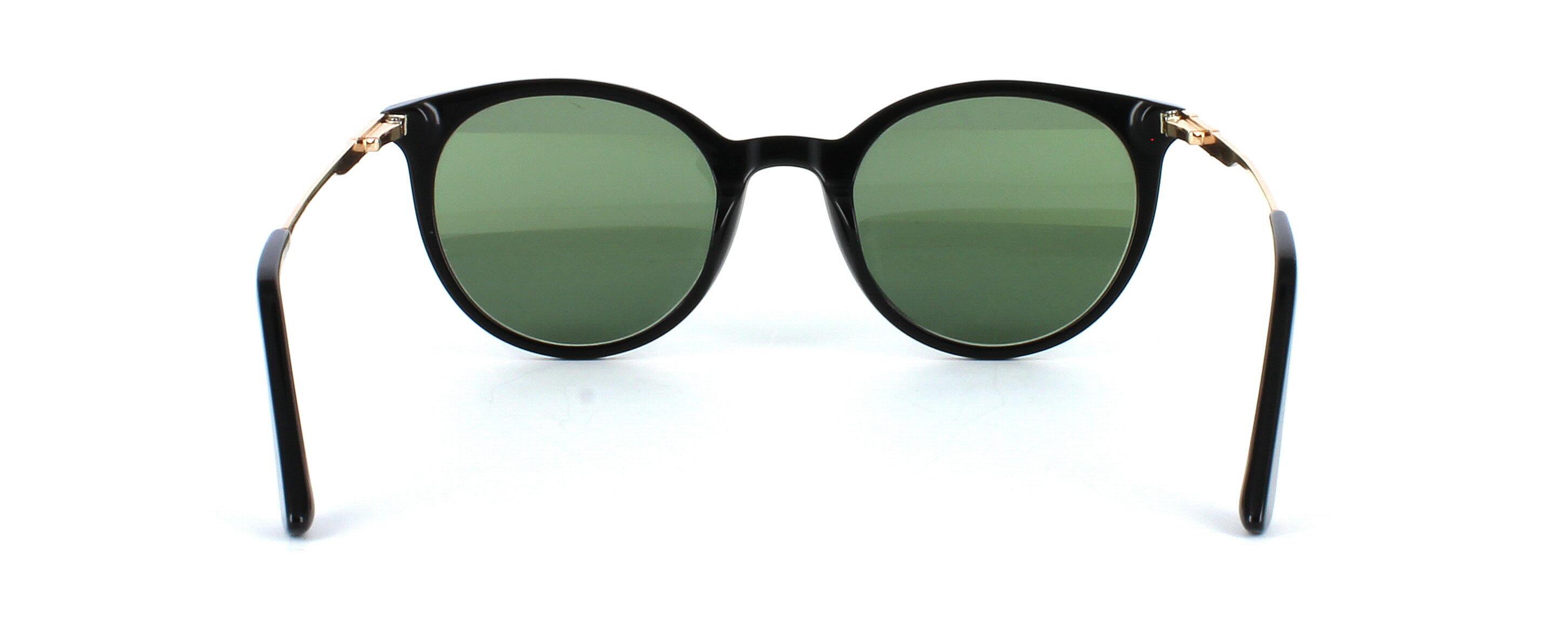 Edward Scotts BJ9211 - Prescription Sunglasses - Shiny Black - Acetate frame with sprung hinge temples - image view 3