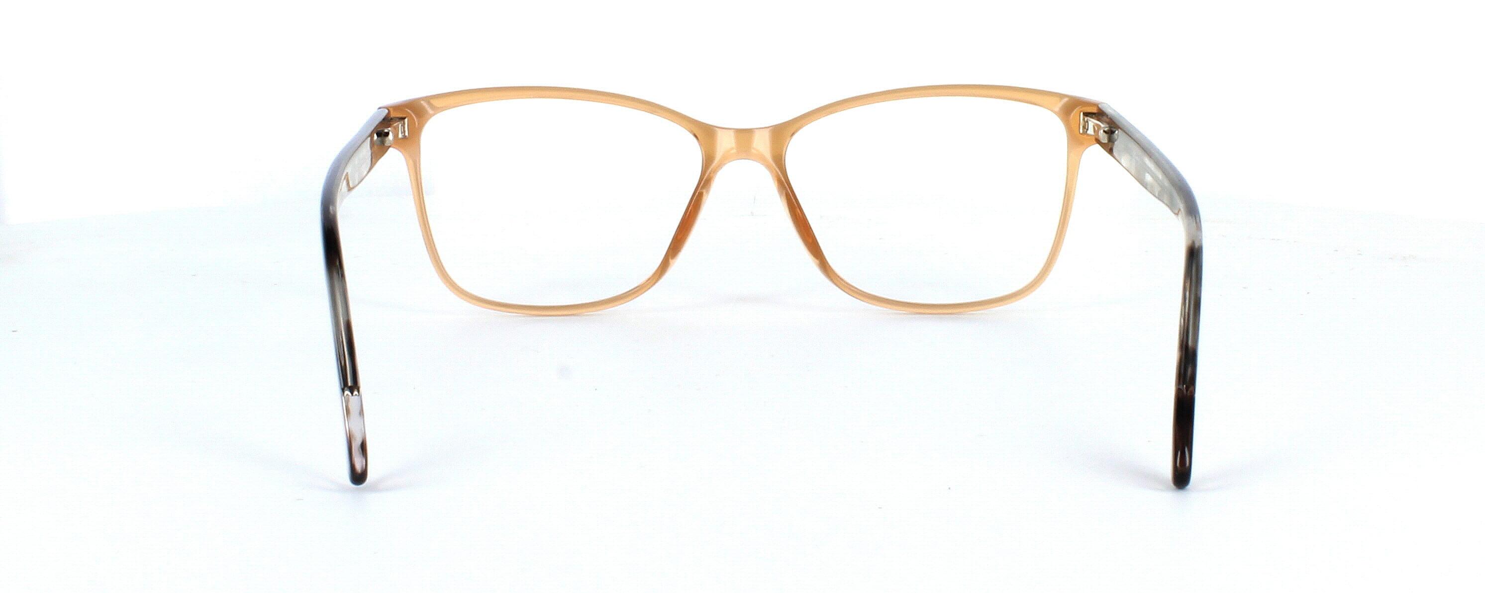 Eris - Ladies crystal brown plastic glasses with matching mottled arms and sprung hinge temples - image view 3