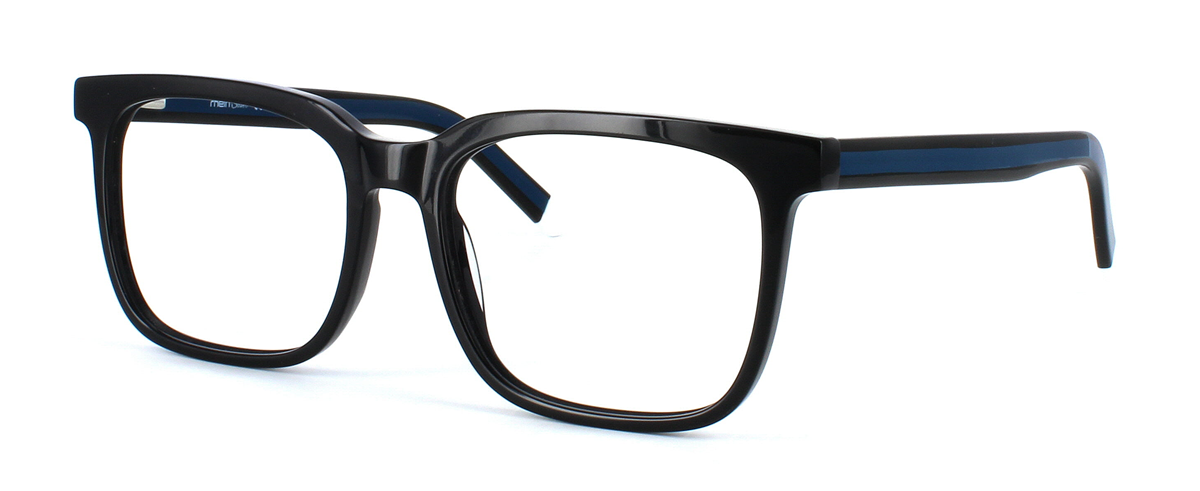 Campeche - Large sized rectangular shaped bold acetate frame for men with sprung hinges - image view 1
