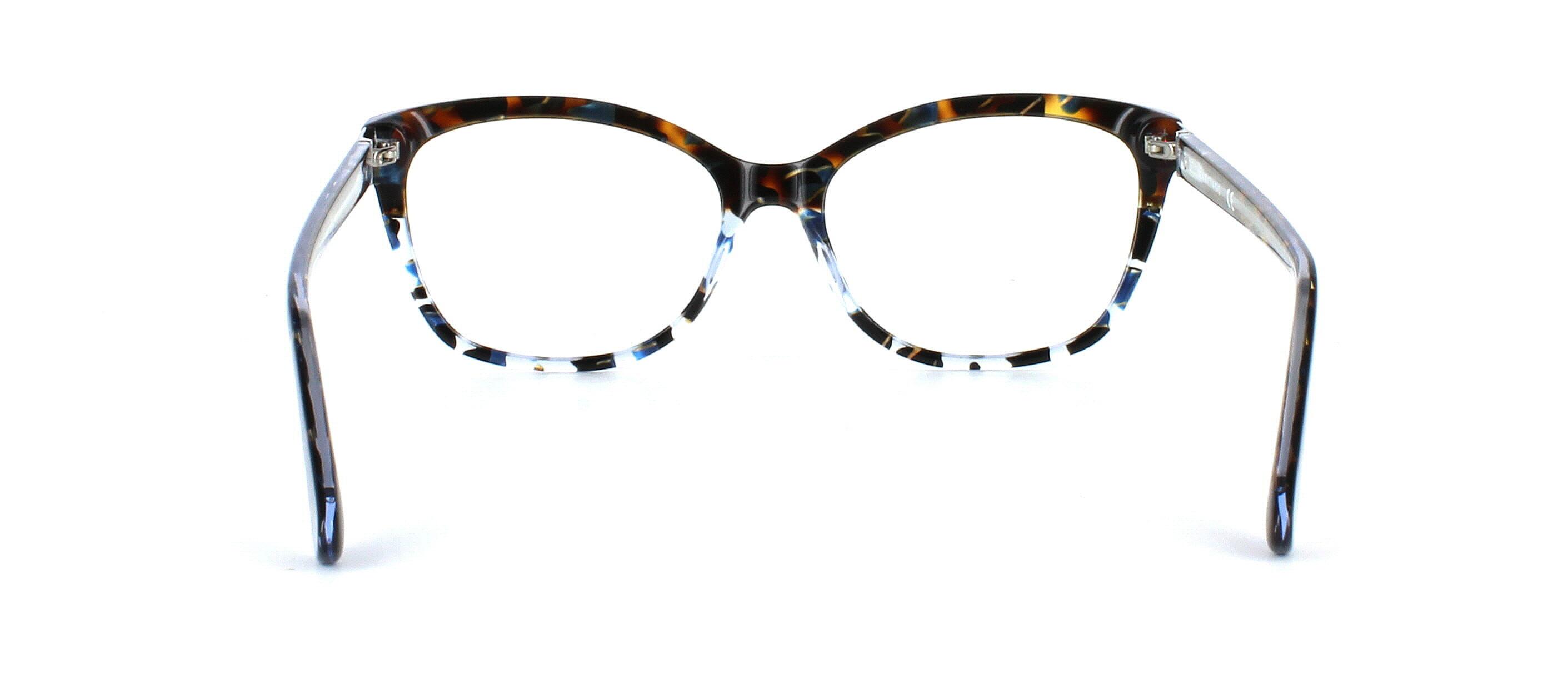Guess Marciano 0374 056 - Ladies oval shaped acetate in tortoise with mottled grey lower and tortoise acetate arms - image view 3