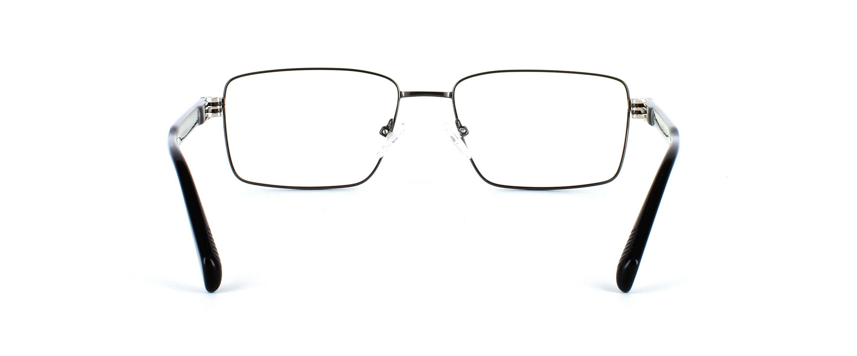 Edwards Scotts Ramsey - Gunmetal rectangular shaped metal glasses frame - image view 3