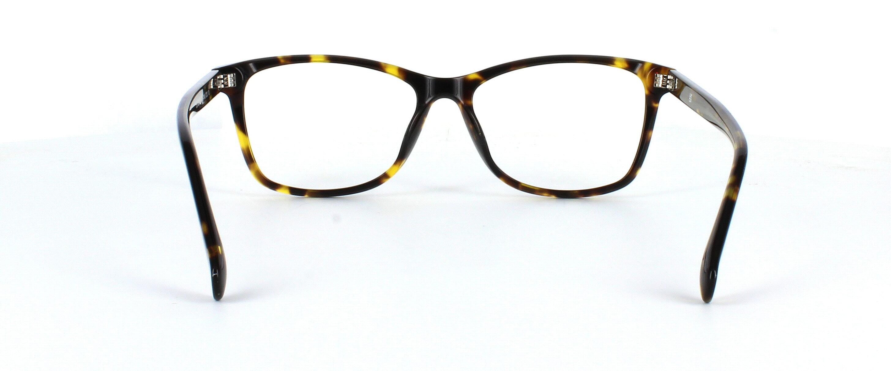 Sonti - Dark tortoise women's acetate glasses frame with barrel hinges - image view 3