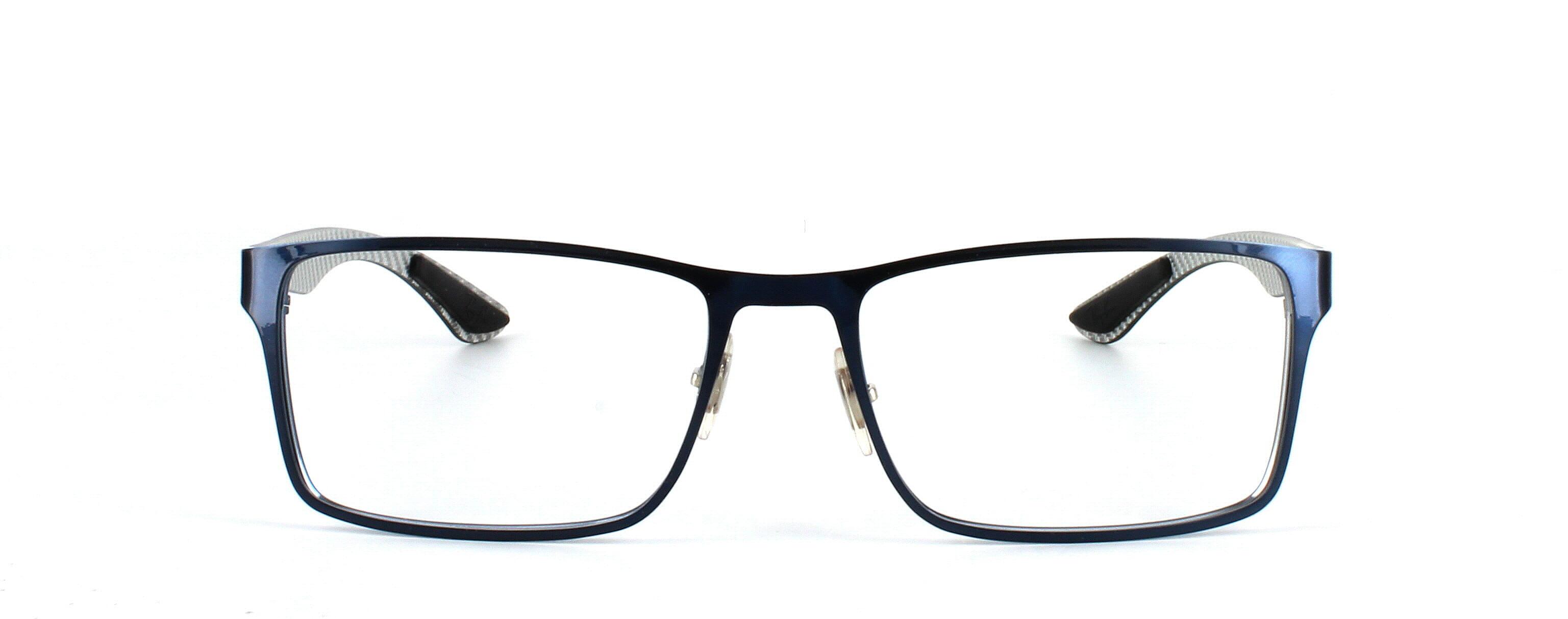 Ray Ban 8415 - Blue metal face with gunmetal arms for this very stylish rectangular unisex metal frame - image view 5