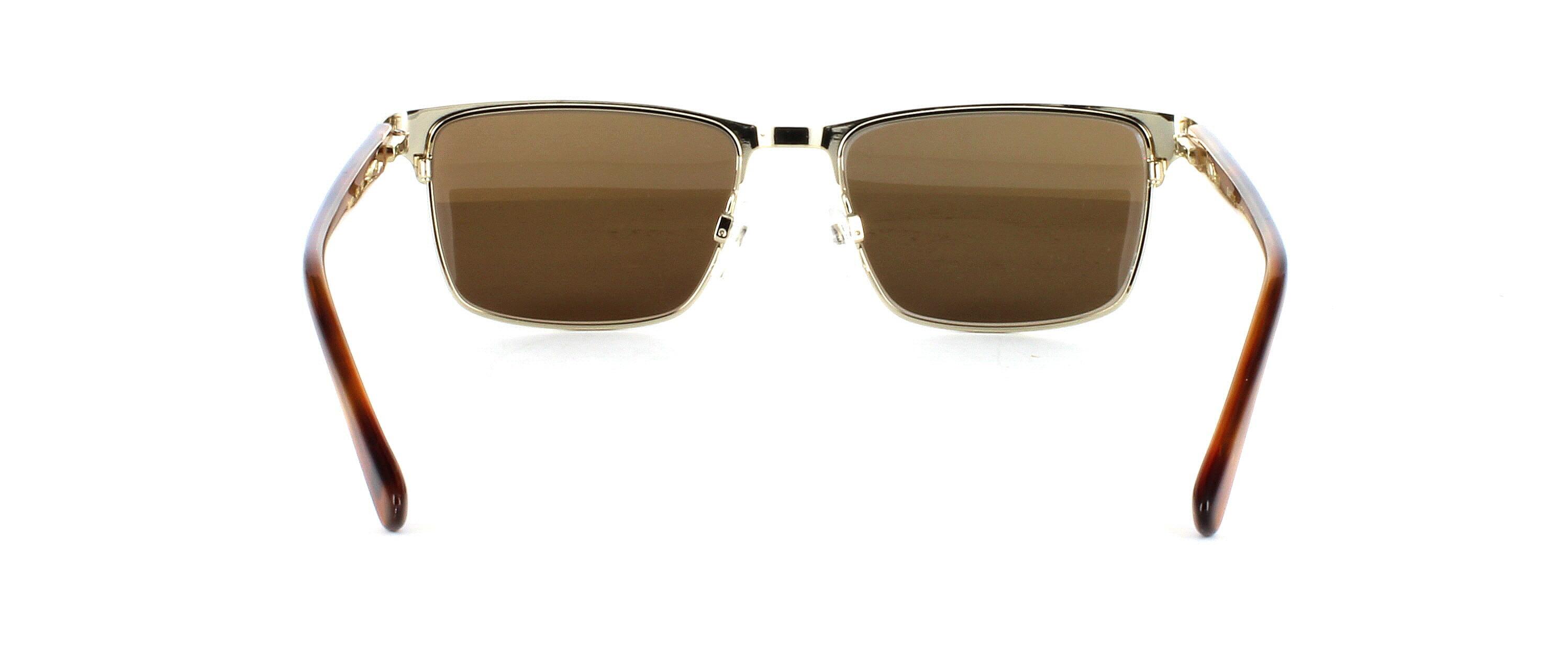 Ted Baker prescription sunglasses - TB4344 in brown and gold - Unisex metal with sprung hinged temples and acetate arms - image view 3