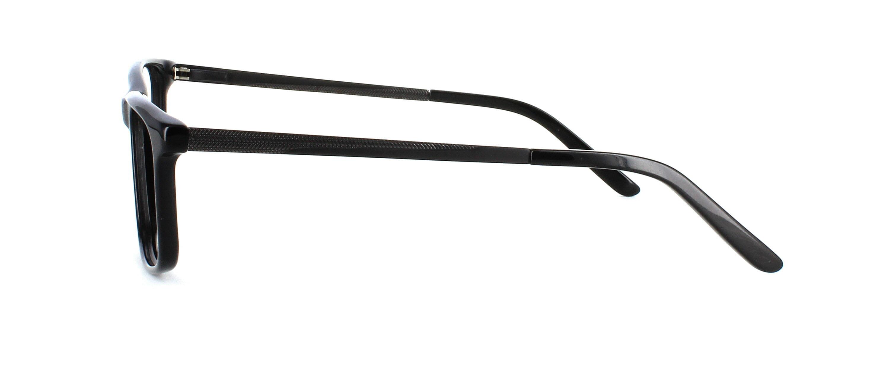 Fallow - Rectangular shaped acetate glasses frame for men and women with metal arms and sprung hinged temples - image view 2