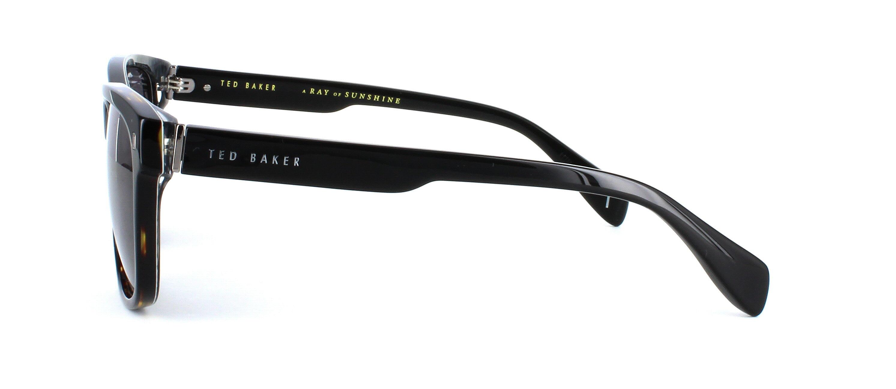 Ted Baker Dayton - Dark Blue unisex sunglasses constructed from the finest acetate with quality barrel hinges and crystal blue arms - image view 2