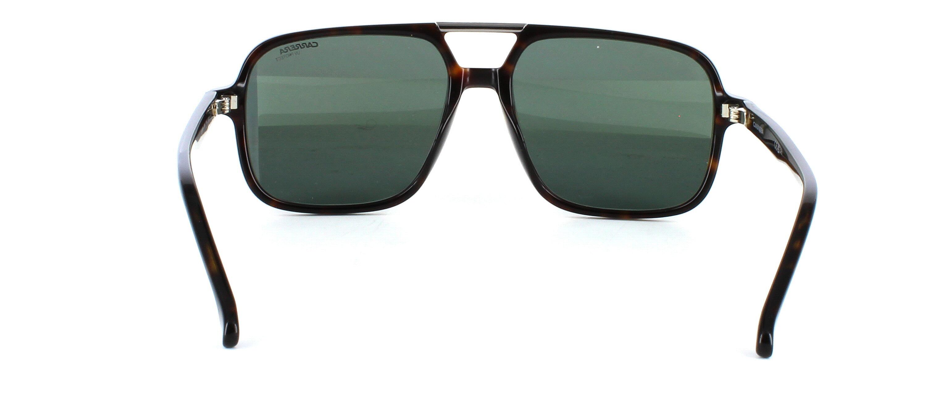 Carrera 350 Prescription sunglasses - Havana with green tinted rectangular shaped - image view 3