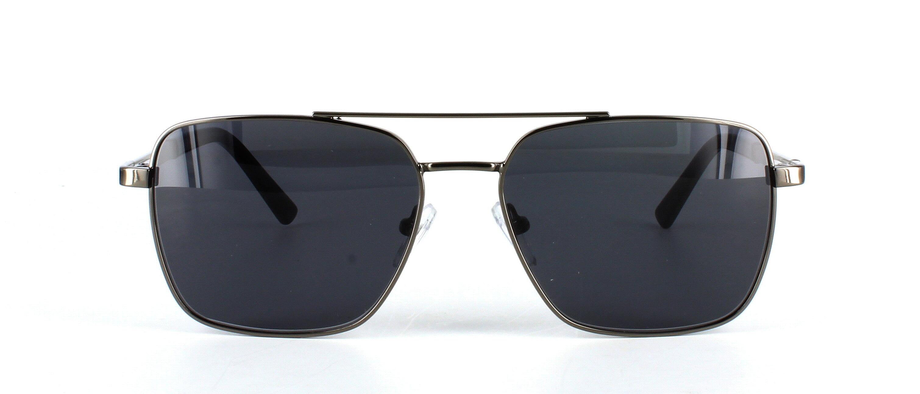 Poker - Gunmetal aviator style full-rim metal prescription sunglasses frame for men - image view 5