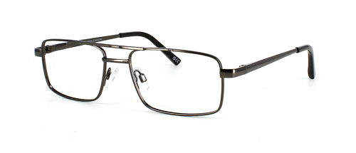 McKinley - Shiny Gunmetal prescription glasses front left view
