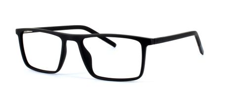Theodore - Black prescription glasses front left view
