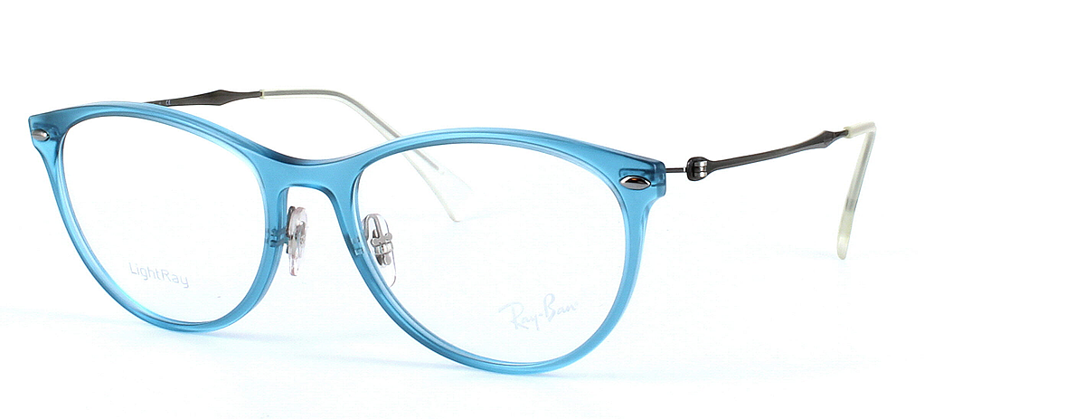 ray Ban 7160 - ladies acetate frame in blue - image view 1