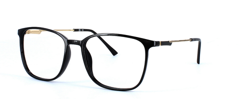 Ceres - square shaped plastic unisex glasses here in black - image 1