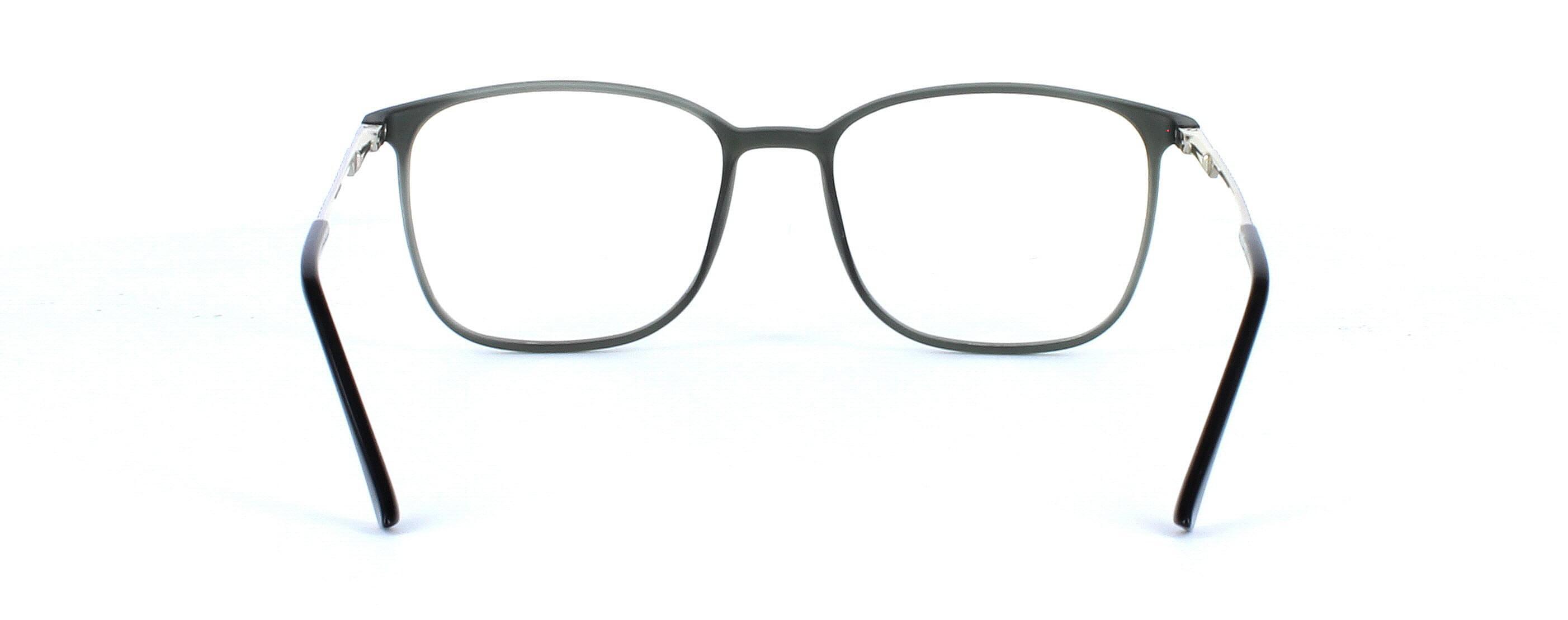 Ceres - square shaped plastic unisex glasses here in grey - image 3