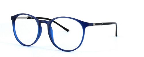 Aries - round shaped unisex acetate glasses frame in blue - image 1