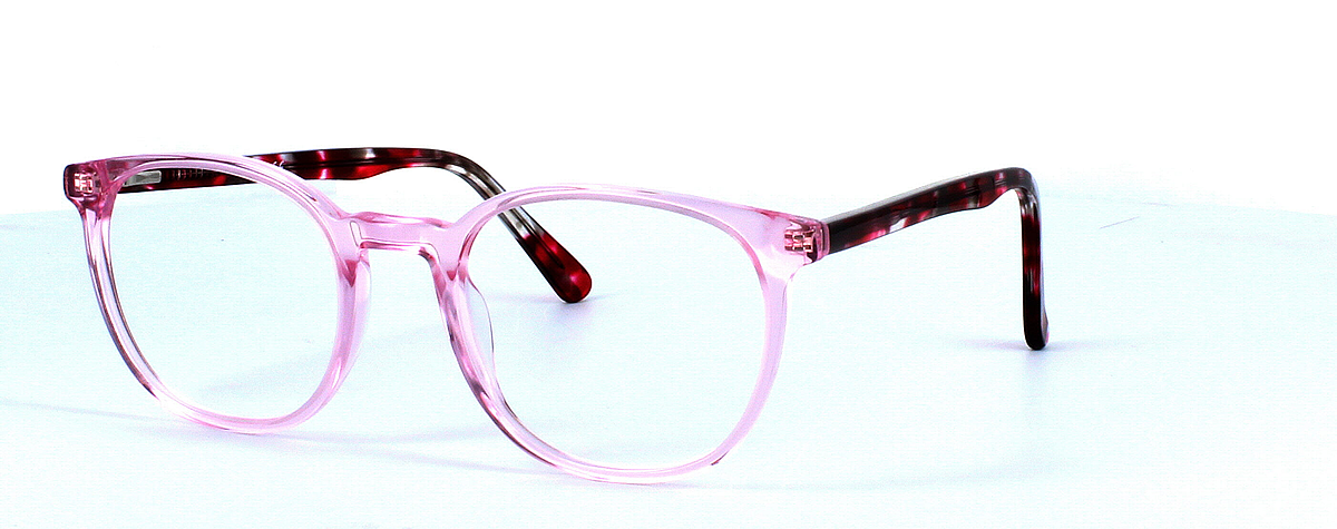 Venatici - Ladies crystal pink plastic glasses - image view 1