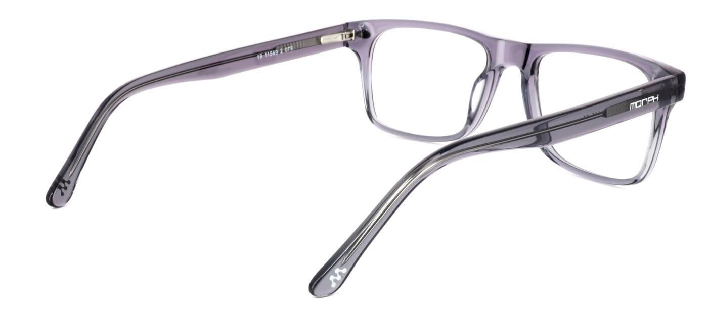 Galloway - crystal grey men's acetate glasses - image view 4
