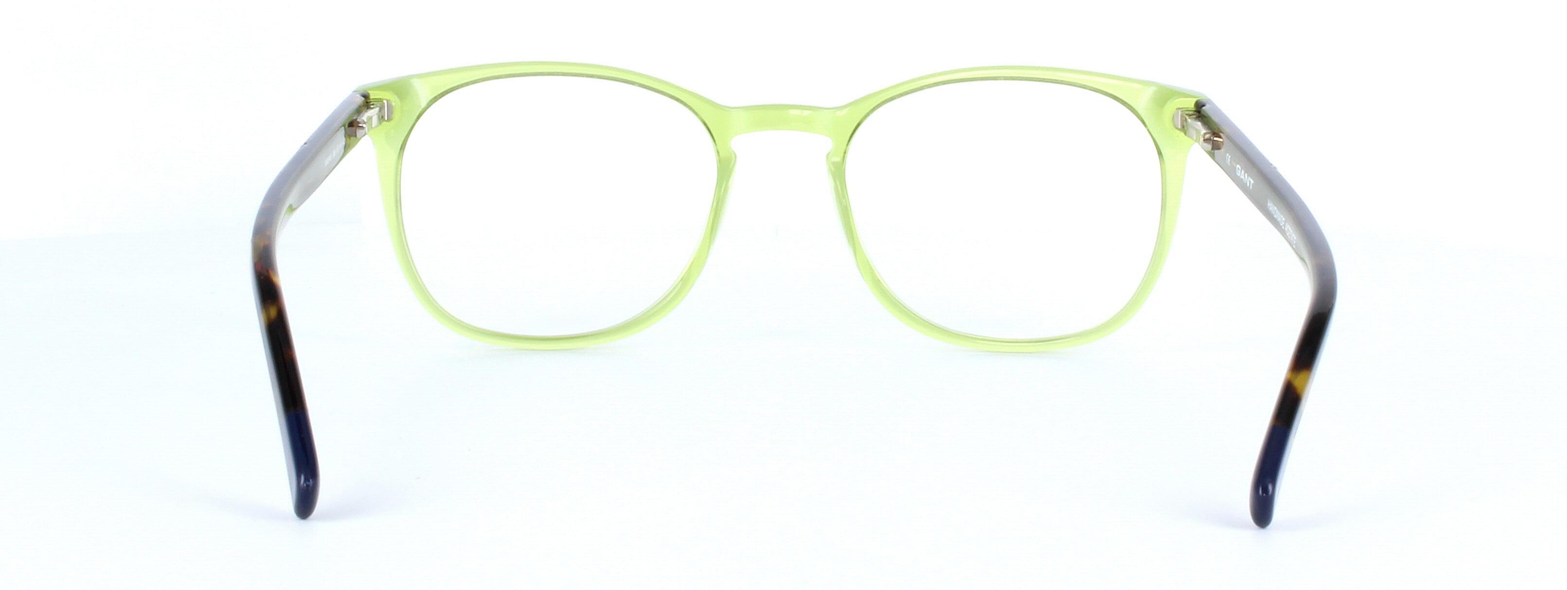 Gant 3048 095 - Ladies hand made acetate that's crystal green at the front and tortoise arms - image view 3