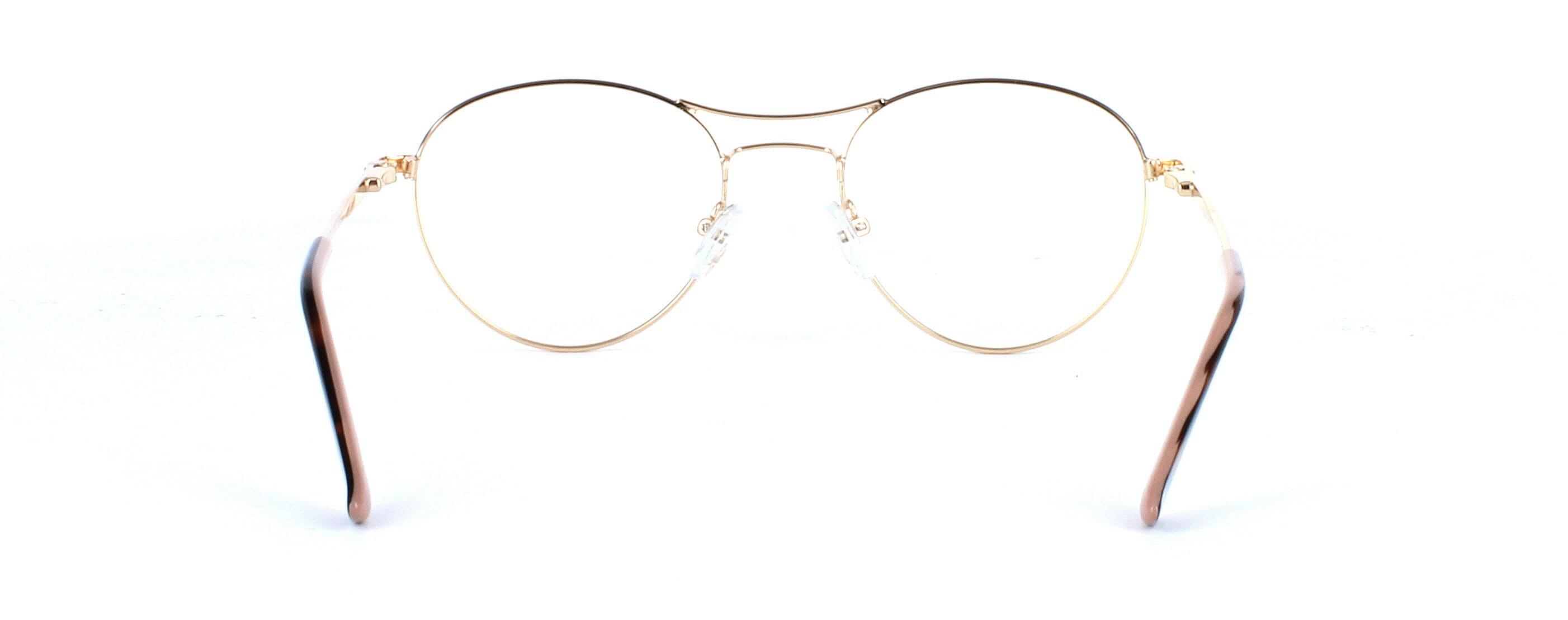 Pegasus - Ladies 2-tone black & gold metal glasses - image 3