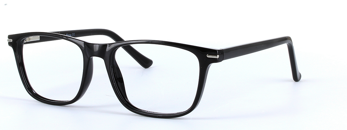 Consul Black Full Rim Oval Round Plastic Glasses - Image View 1
