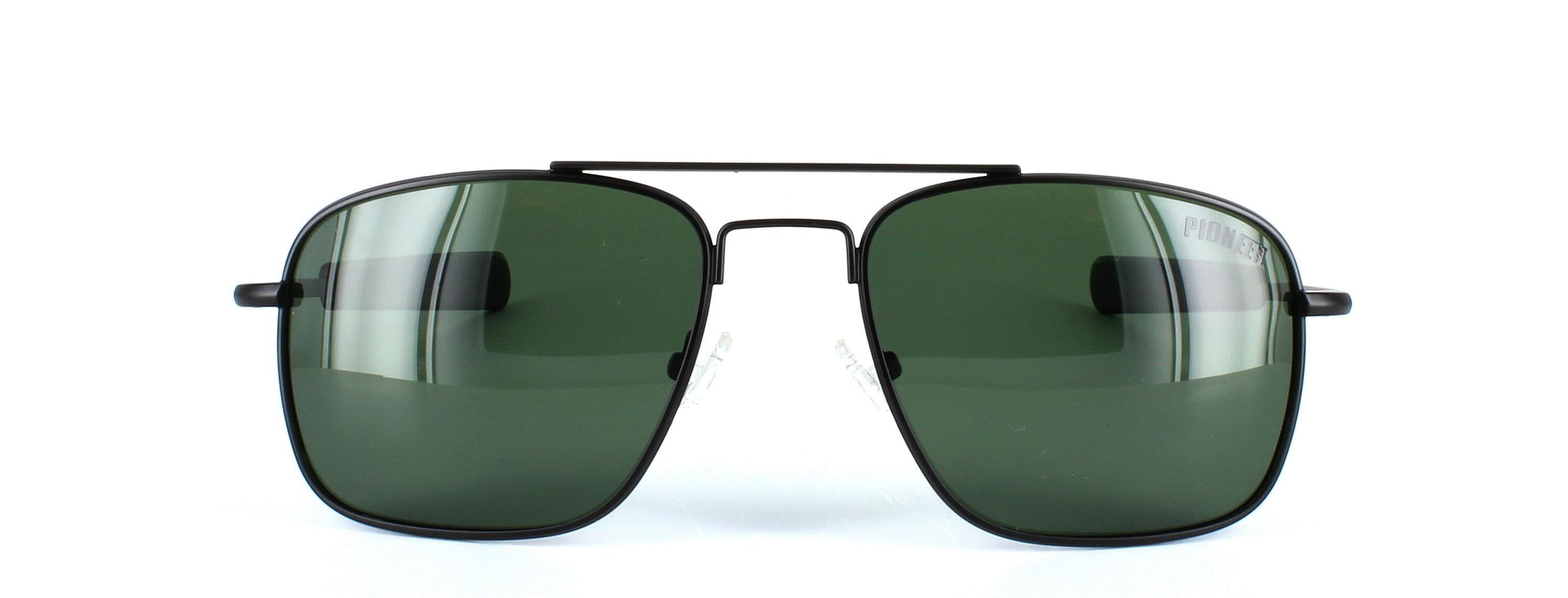 Tommaso - Gent's aviator style prescription sunglasses in black - choose green, brown or grey tints inc in the price - image view 5
