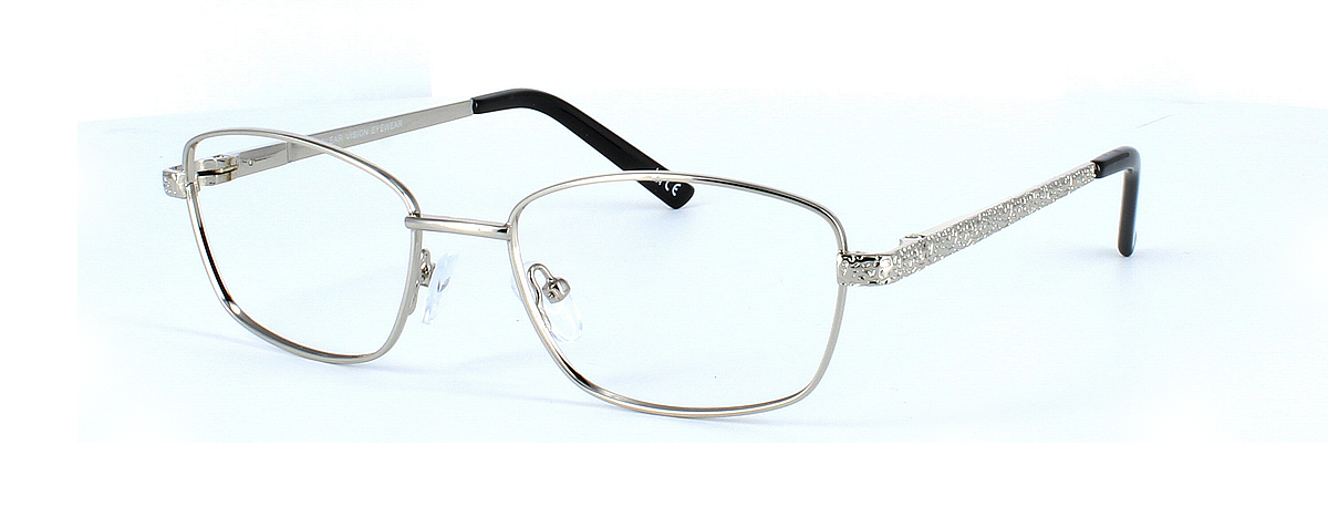 Sophia - Ladies silver metal glasses frame - image view 1
