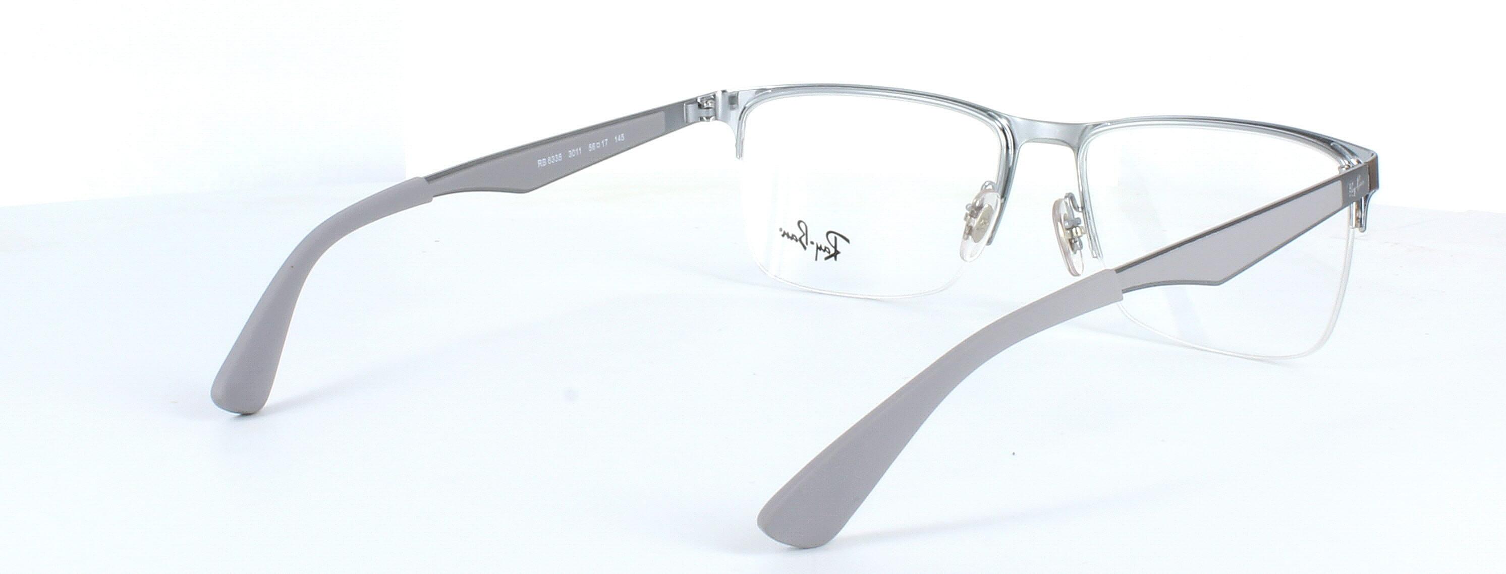 Gents semi-rimless glasses in bronze by Ray Ban - RB6335 - image 5