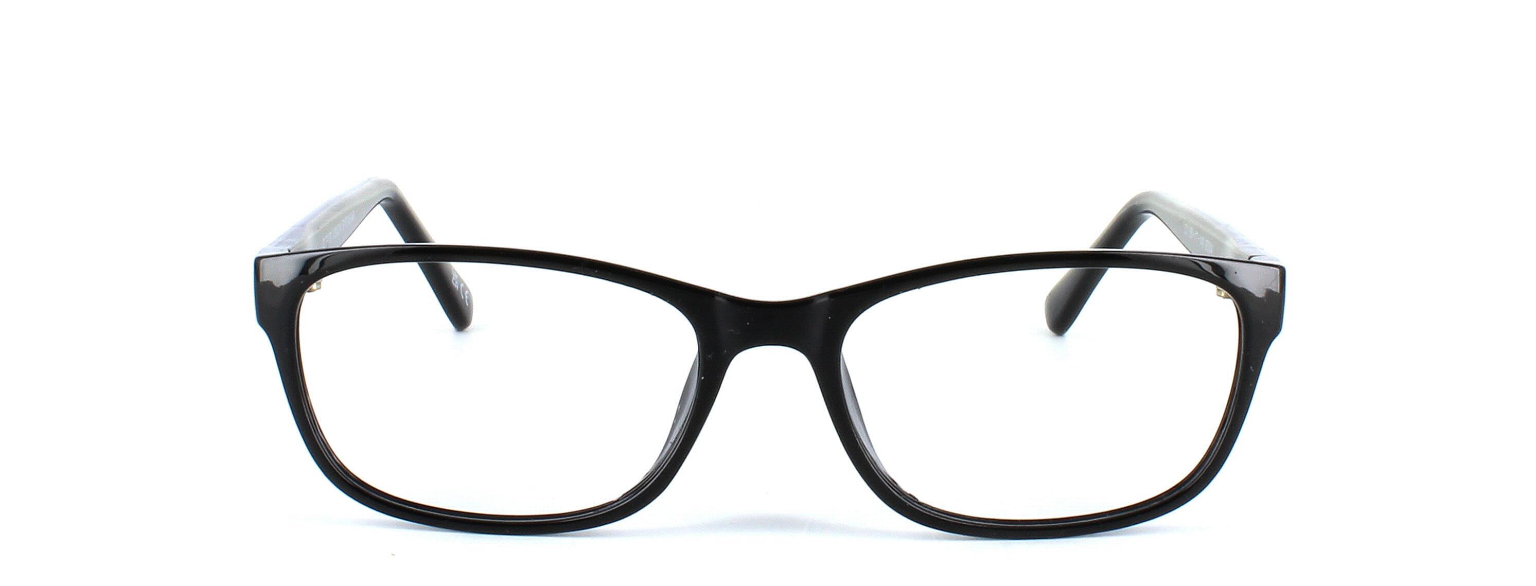 Samba in black - ladies plastic oval shaped glasses frame - image view 2