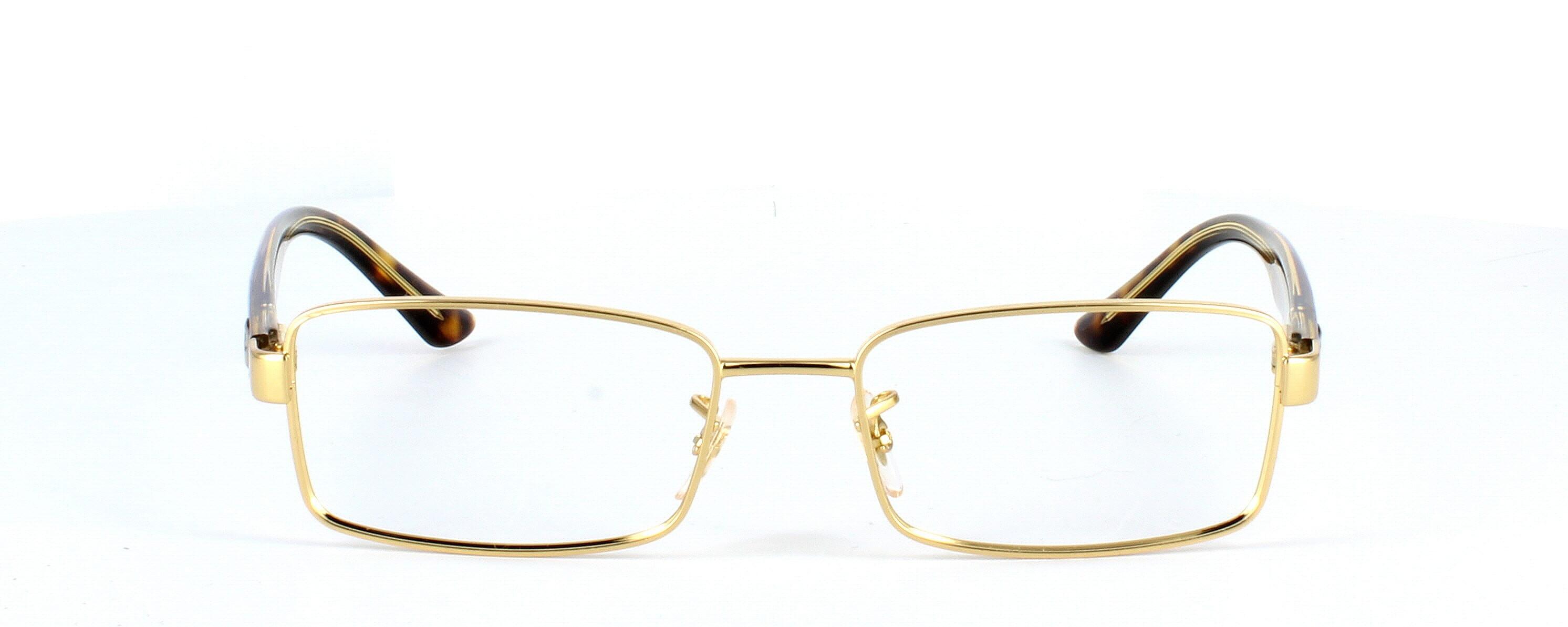 Ray Ban 62701 Gold - Gent's narrow full metal rectangular shaped glasses in gold - image view 2