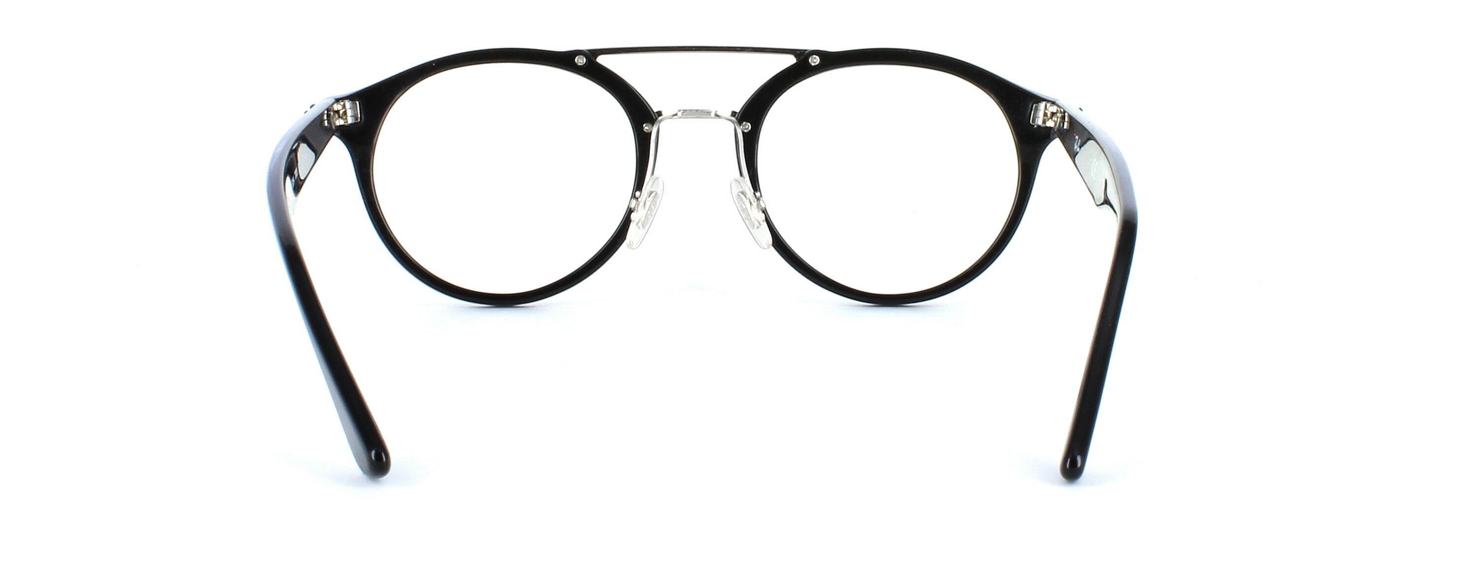 Ray Ban 5347 - Ladies acetate & metal combination frame. Black face & arms with double metal nose bridge in silver - image view 4
