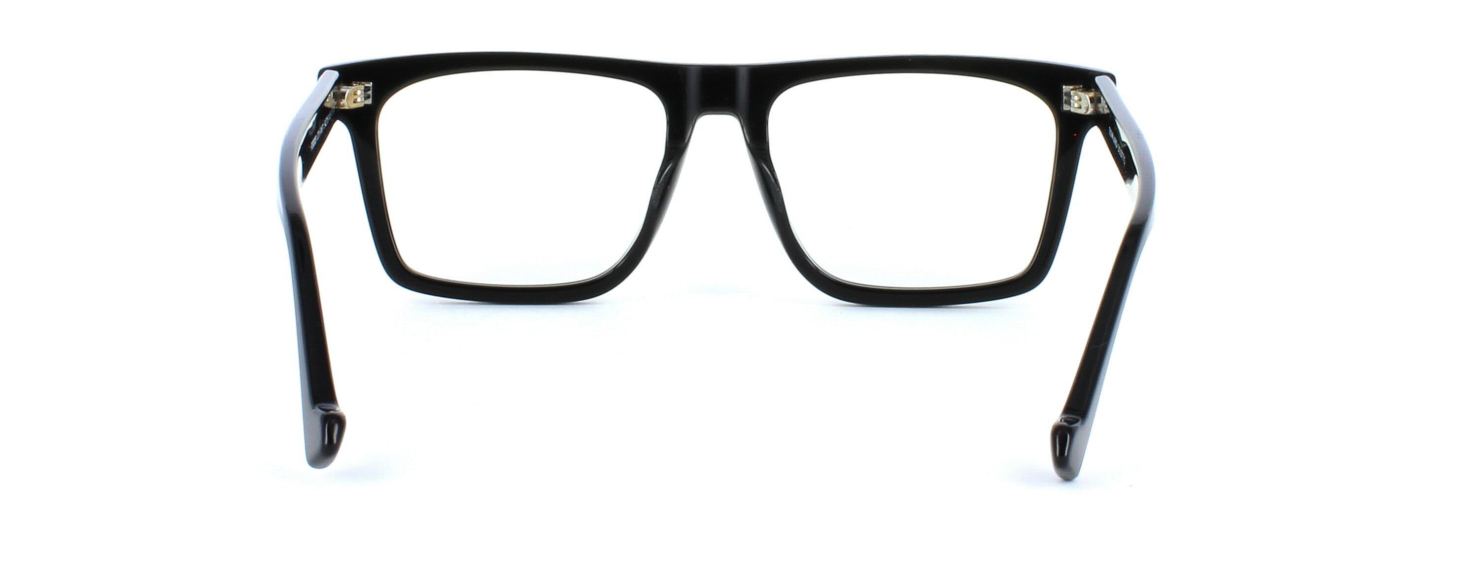 Edward Scotts PS8809 - Shiny black - Gent's bold chunky acetate glasses with rectangular shaped lenses - image view 4