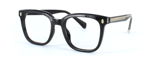 Edward Scotts TRBC901 - Black - Unisex acetate retro style glasses frame with square shaped lenses - image view 1
