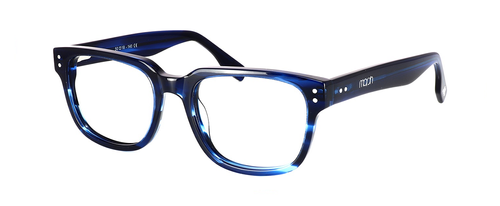 Yarwell - blue striped bold gent's acetate glasses frame - image 1