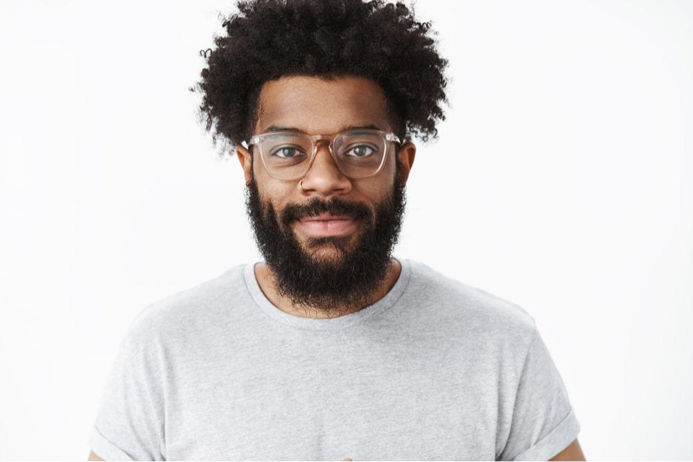 Men's full-rimmed glasses