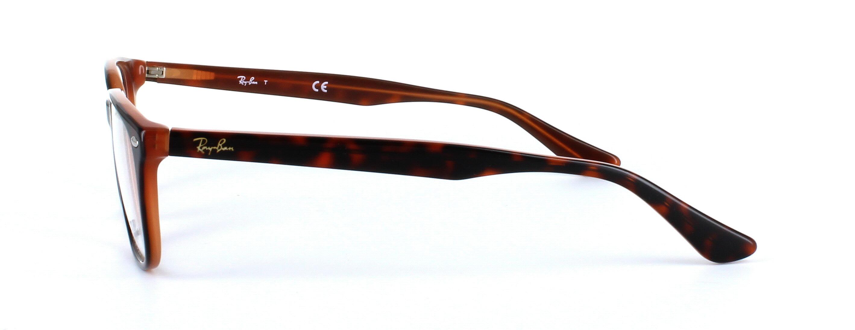 Ray Ban 5275 - Unisex acetate glasses - brown - image view 2