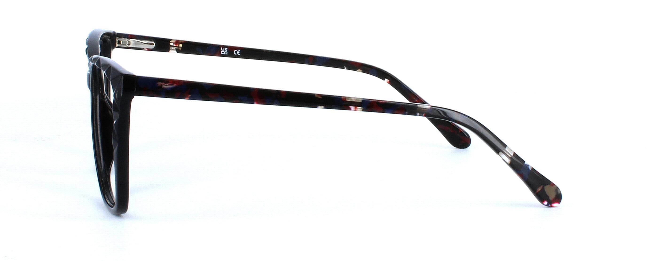 Cetus - ladies cat eye shaped glasses frame in black - image 2
