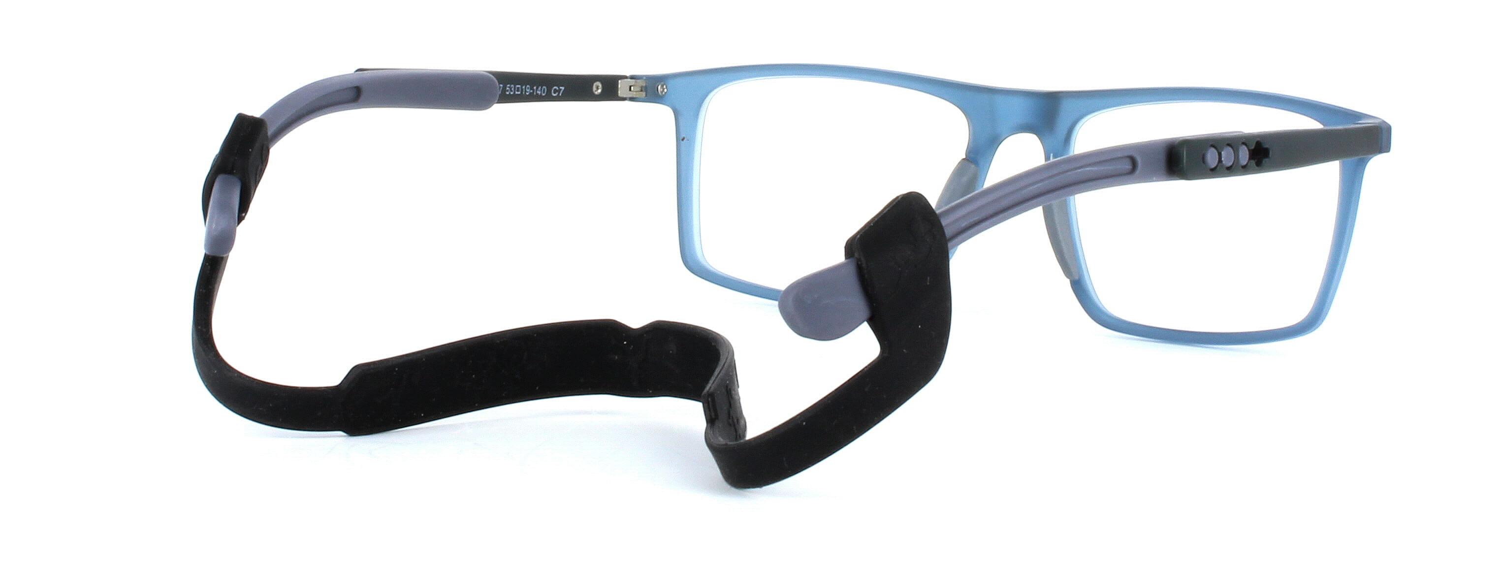 Jumper - unisex prescription sports glasses in matt blue - image view 4