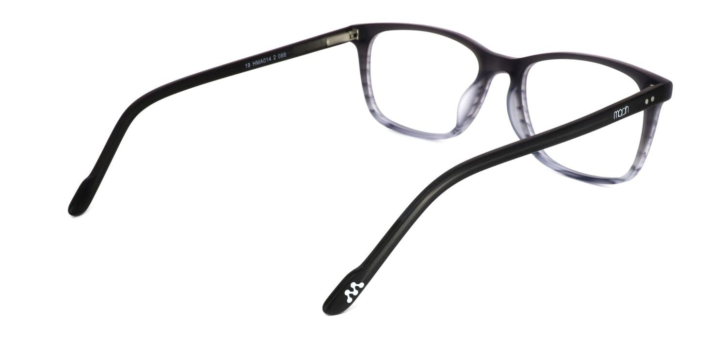 Zelah - unisex plastic glasses frame in matt grey - image 4
