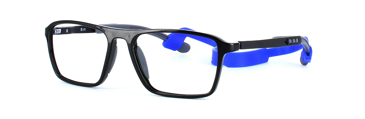 Ramble - unisex prescription sports glasses - black & grey - image view 1