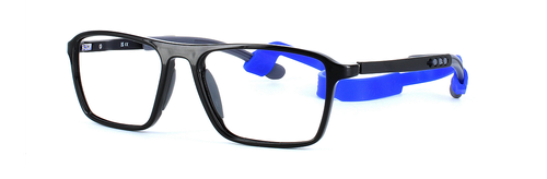 Ramble - unisex prescription sports glasses - black & grey - image view 1