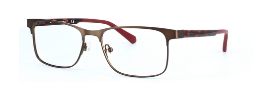 Gant 3234 - unisex brown metal designer glasses with acetatye arms - image view 1
