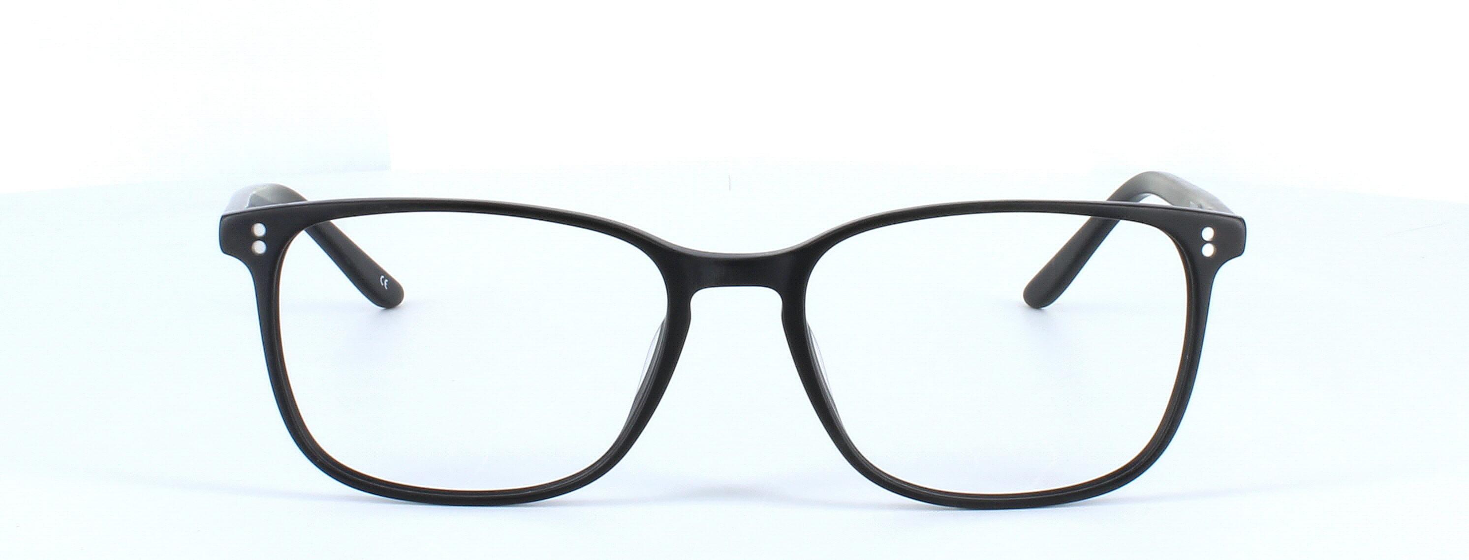 Farrington - unisex plastic glasses frame in matt black with rectangular lens shape and sprung hinge temple - image 5