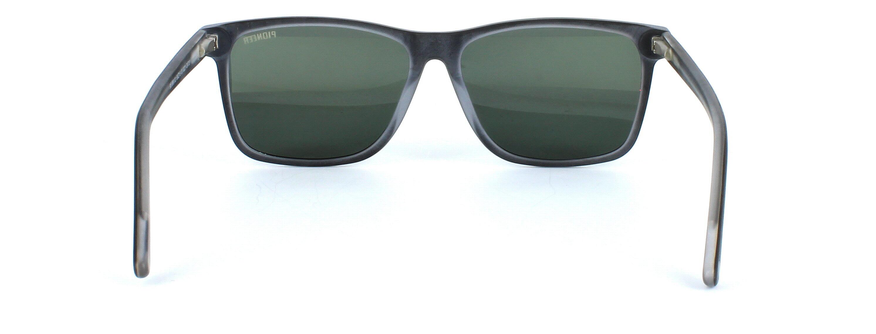 Angelo - unisex plastic sunglasses here in matt brown - image view 3