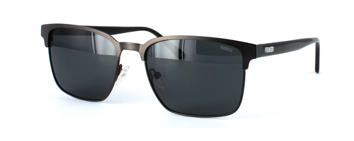 Sorrento - Unisex metal prescription sunglasses - Gunmetal - Image view 1