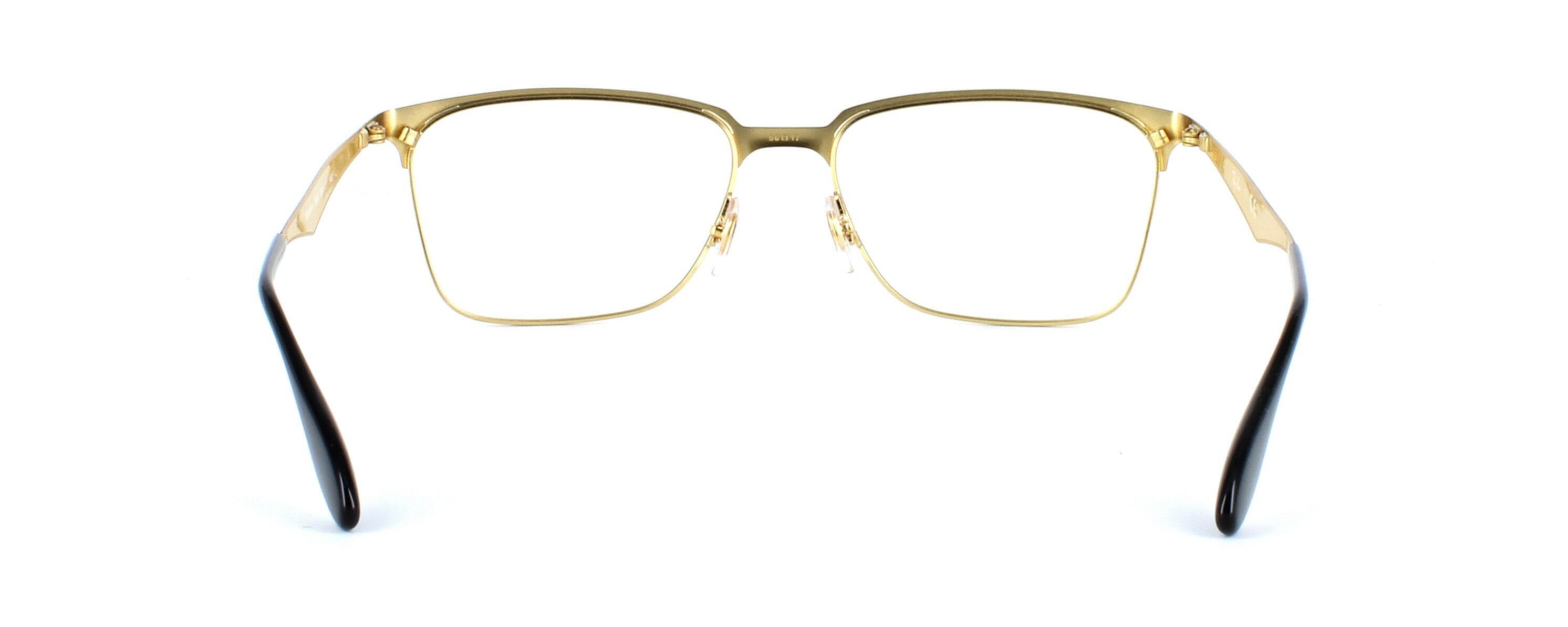 Ray Ban 6344 Black & Gold - Unisex 2-tone metal glasses frame - image view 4