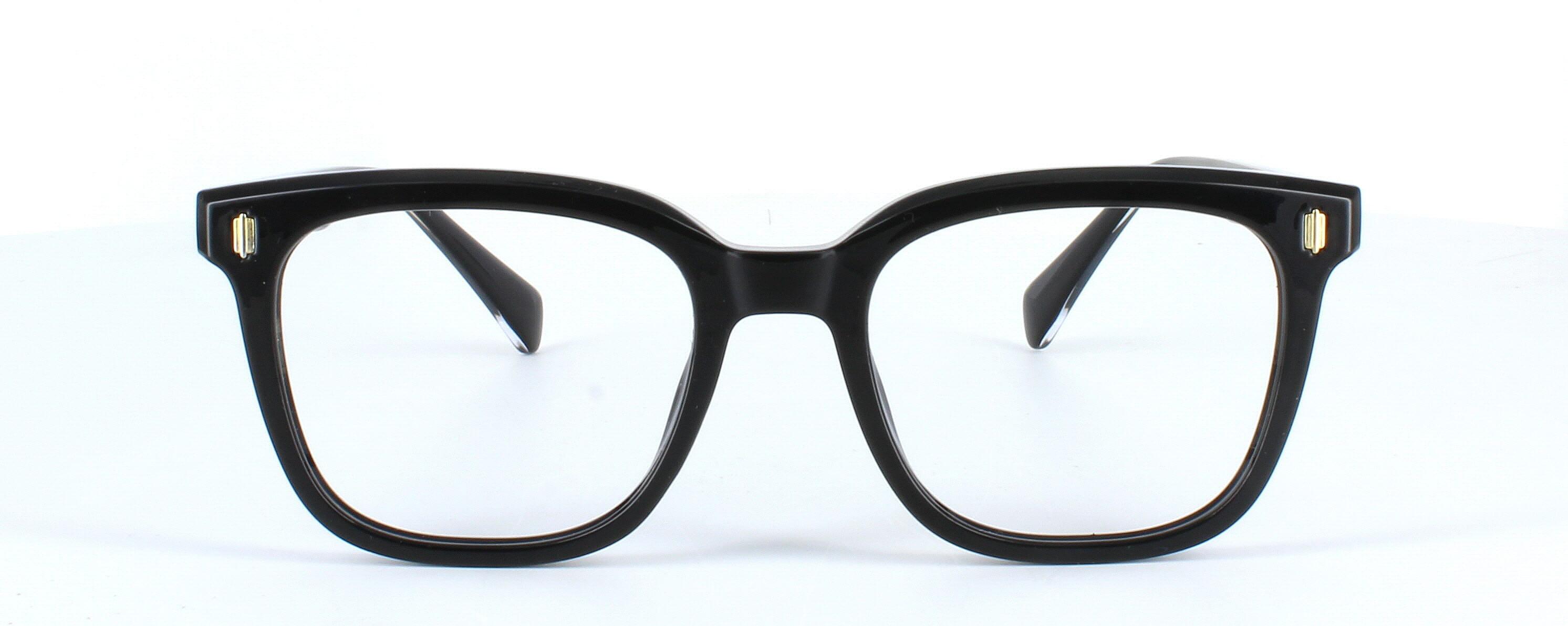 Edward Scotts TRBC901 - Black - Unisex acetate retro style glasses frame with square shaped lenses - image view 2