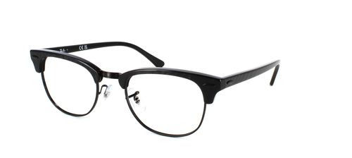 Ray Ban 5154 - Black metal and acetate ladies designer glasses with quality barrel hinges - image view 1
