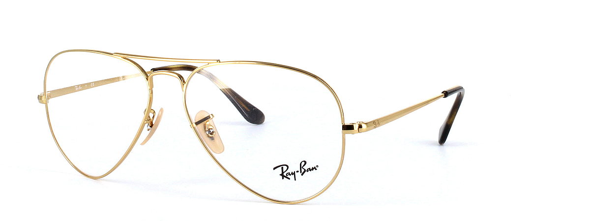 Ray Ban 6489 2500 Gold - Aviator glasses - image 1
