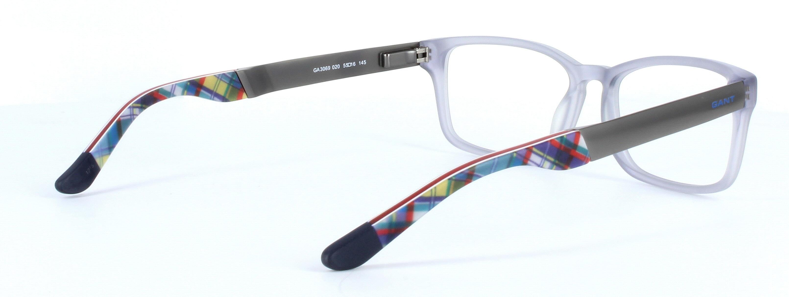 Gant 3060 020 - Unisex crystal grey acetate glasses with metal arms - image view 4